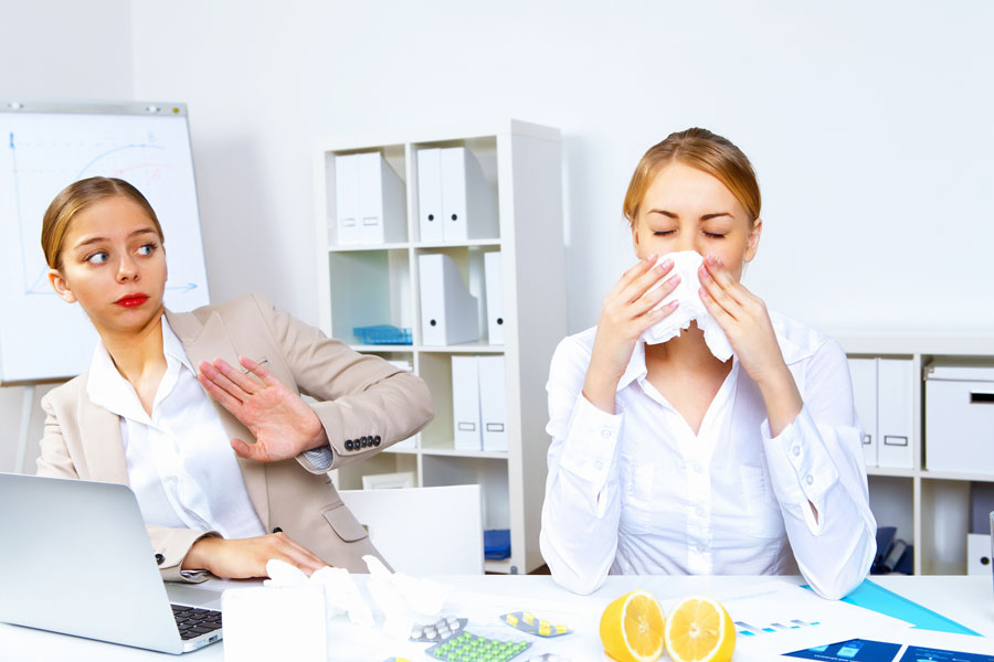 Claves para evitar las enfermedades en el trabajo. Tips para evitar los contagios en la oficina.
