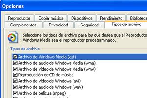 Como asociar archivos para que Windows Media los abra automáticamente