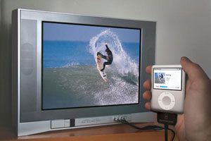 Ilustración de Cómo reproducir videos del iPod en la TV