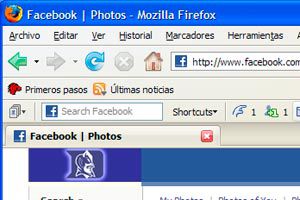 Ilustración de Como tener Facebook en la barra de Herramientas de Firefox