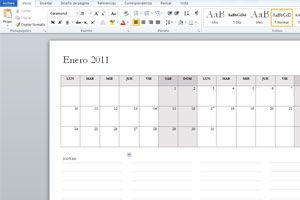 Ilustración de Cómo Crear Calendarios en Word