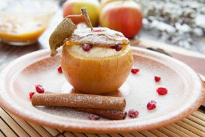 Cómo hacer Manzanas Rellenas con Mantequilla y Merengue