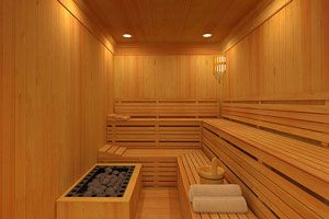 Ilustración de Beneficios de la sauna finlandesa