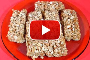 Video para hacer barras de cereal caseras. Pasos y receta de barritas de cereales.