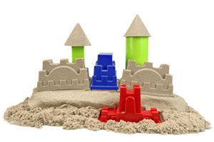 Cómo preparar arena para modelar. Cómo hacer arena mágica casera. Fabricar arena moldeable en casa. Ingredientes para hacer arena de modelar